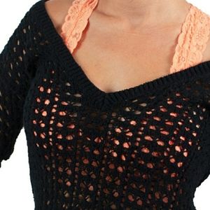 Hollister | Loose Knit Long Sleeve Sweater Navy XS